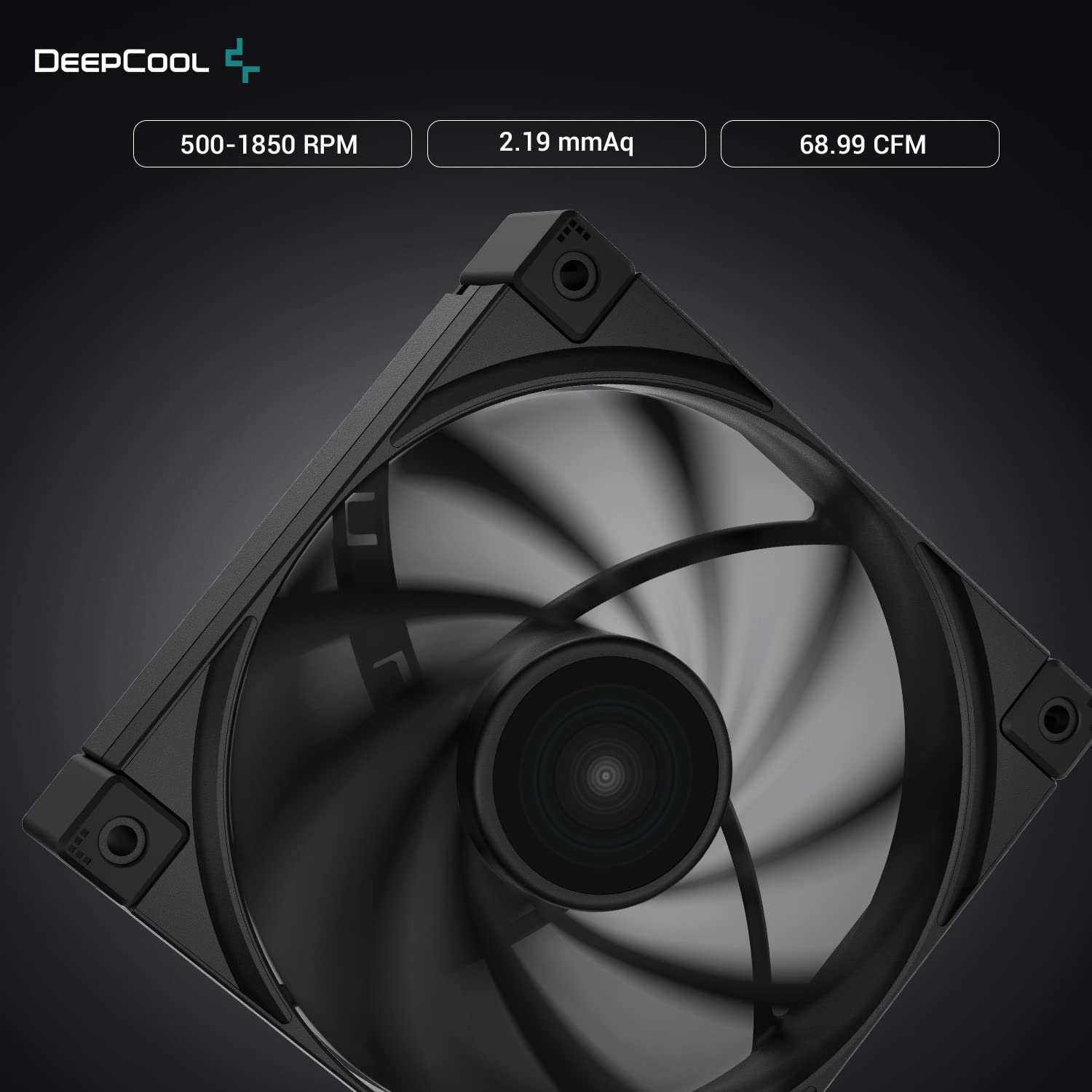 Ventilateurs DeepCool FK120 3IN1 120mm Noir 3 pièces dans le paquet