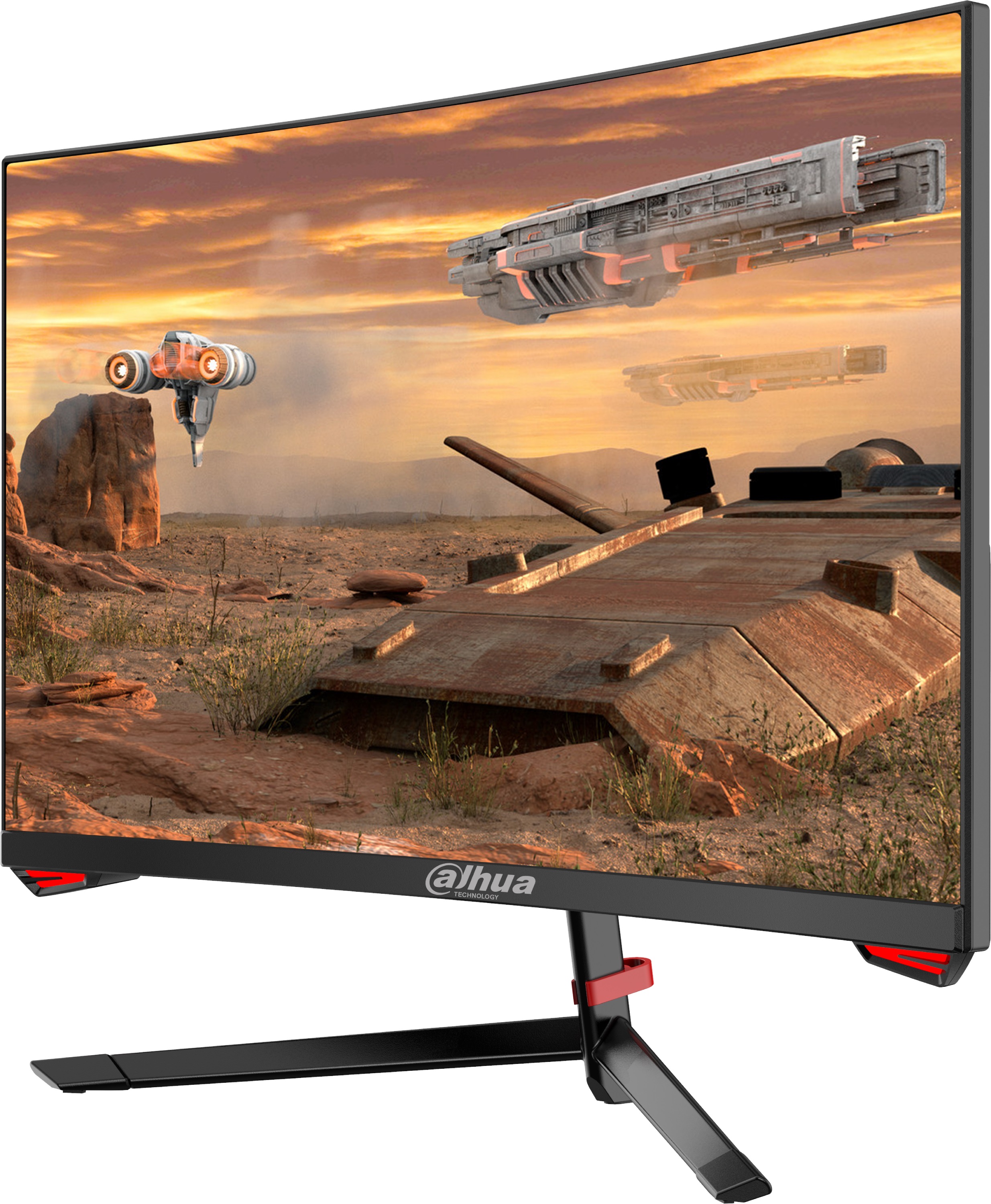 Монитор Dahua LM24-E230C, 23.6", VA Curved, FHD 1920x1080, 165Hz, 1ms, Adaptive sync, HDMI, DP