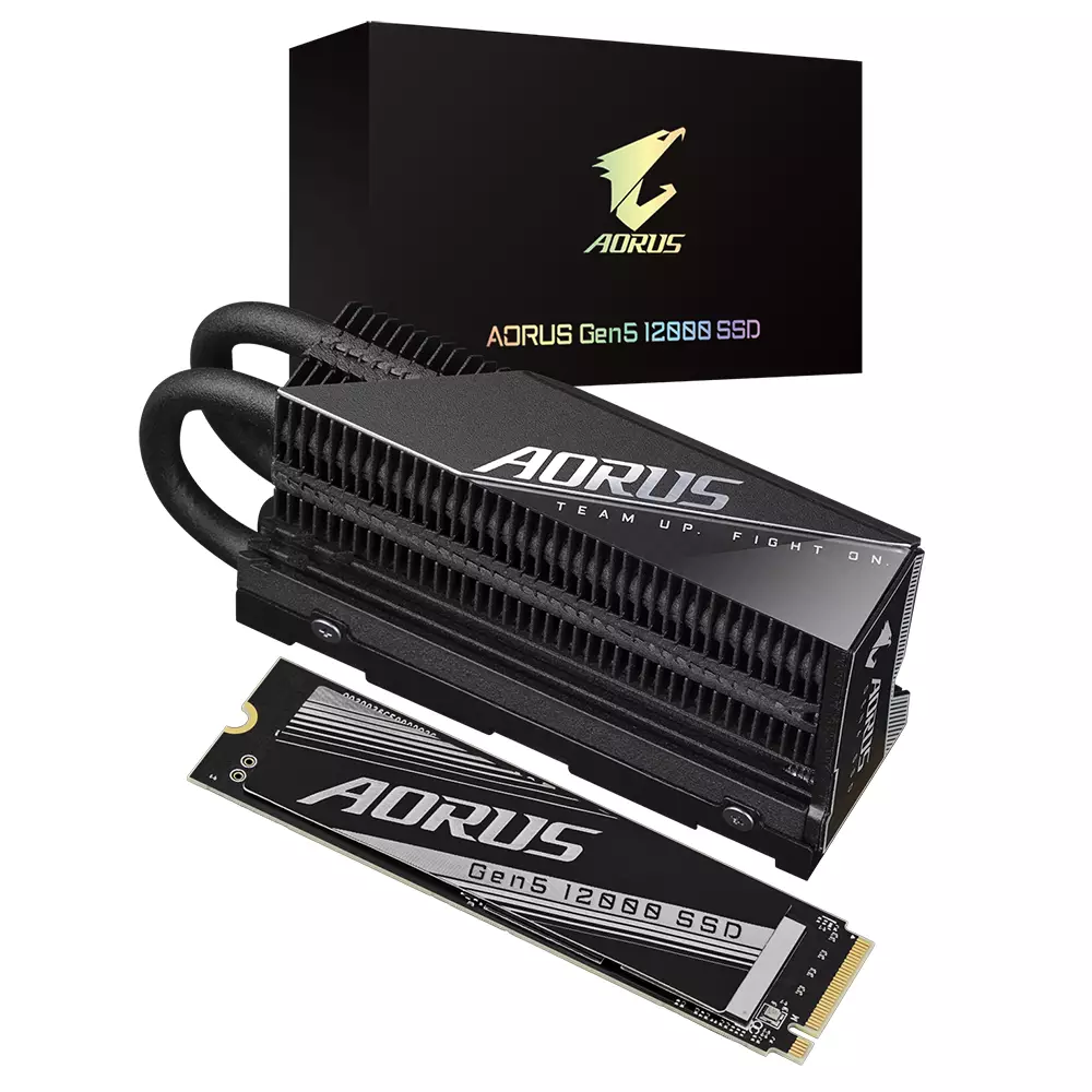 Диск SSD Gigabyte AORUS 12000, 1TB M.2 2280 NVMe PCIe Gen5