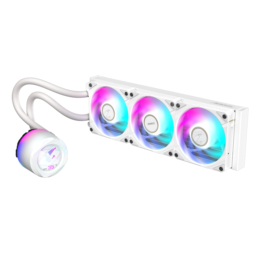 Воден охладител за процесор Gigabyte AORUS WATERFORCE X II 360 ICE, LCD Display