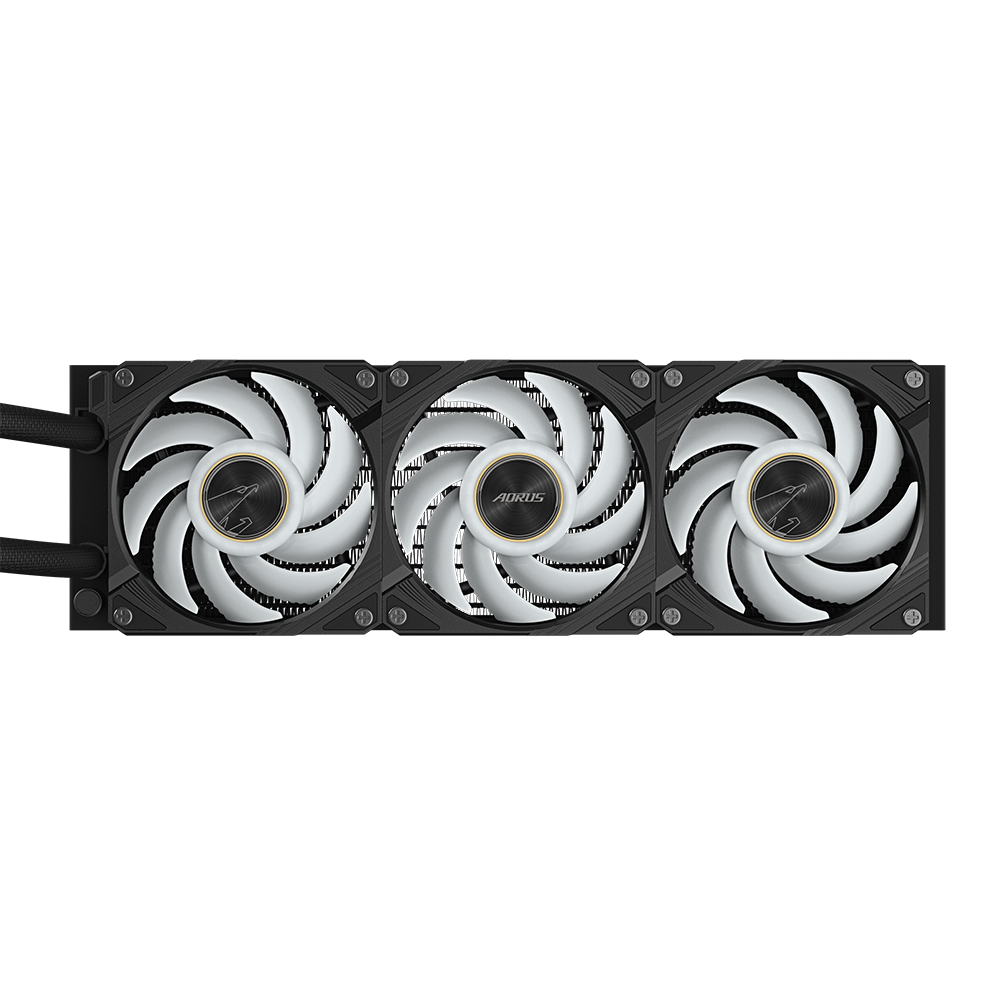 Воден охладител за процесор Gigabyte AORUS WATERFORCE X II 360 Black, LCD Display
