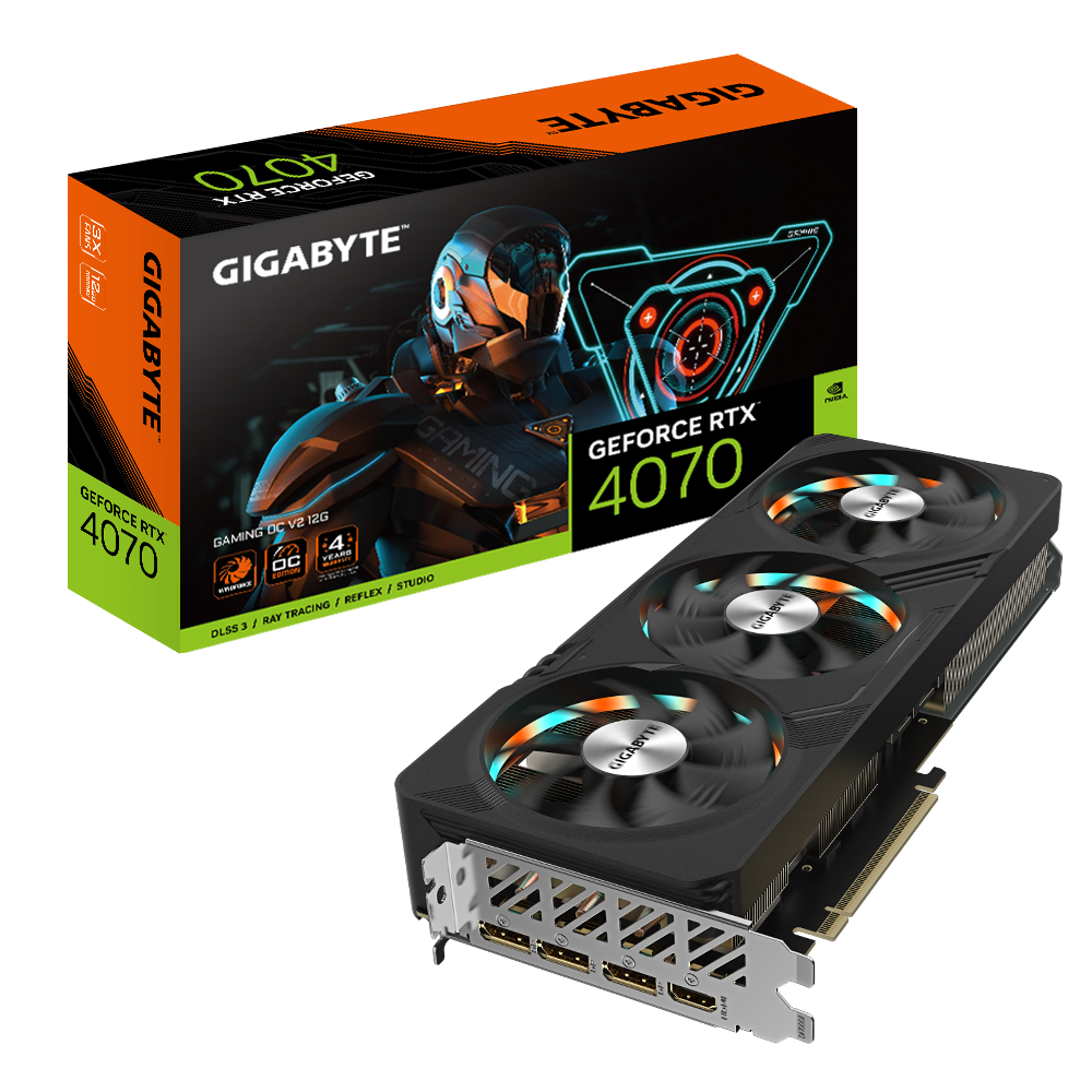 Видео карта Gigabyte GeForce RTX 4070 GAMING OC V2 12GB GDDR6X