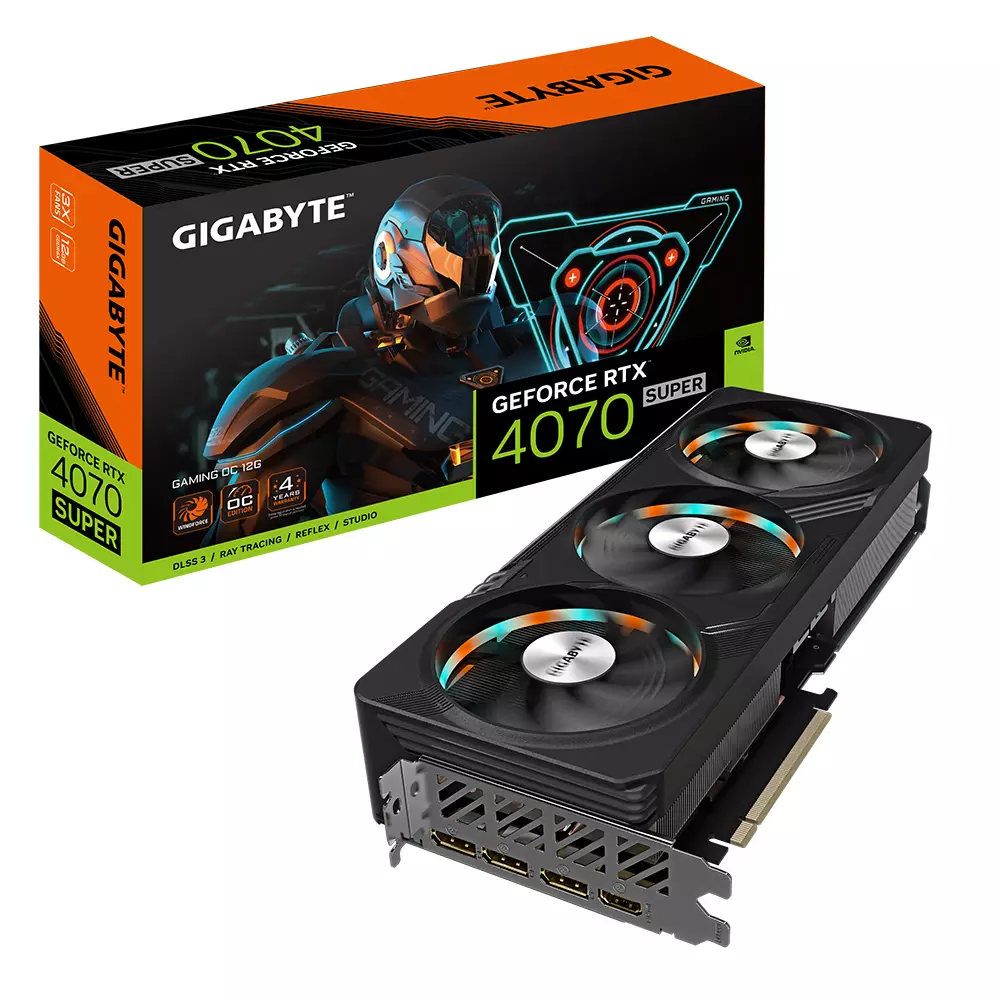 Видео карта Gigabyte GeForce RTX 4070 Super GAMING OC 12GB GDDR6X