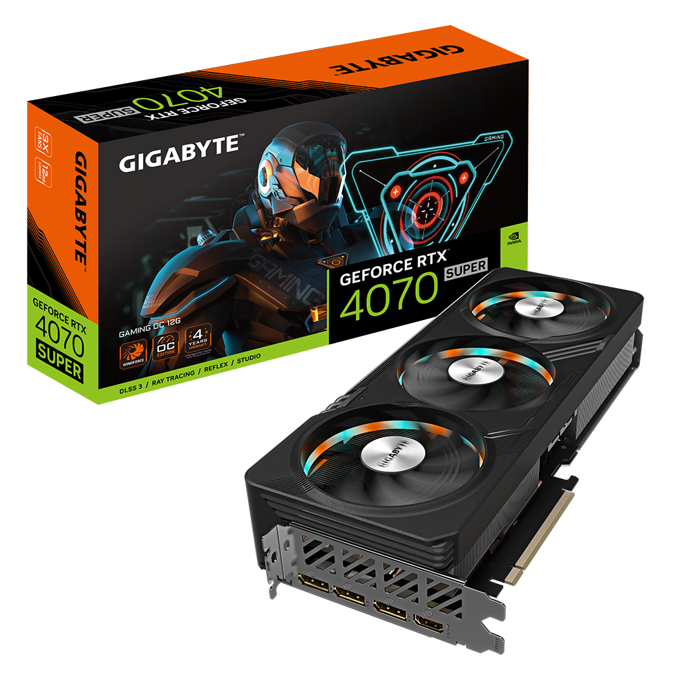 Видео карта Gigabyte GeForce RTX 4070 Super GAMING OC 12GB GDDR6X