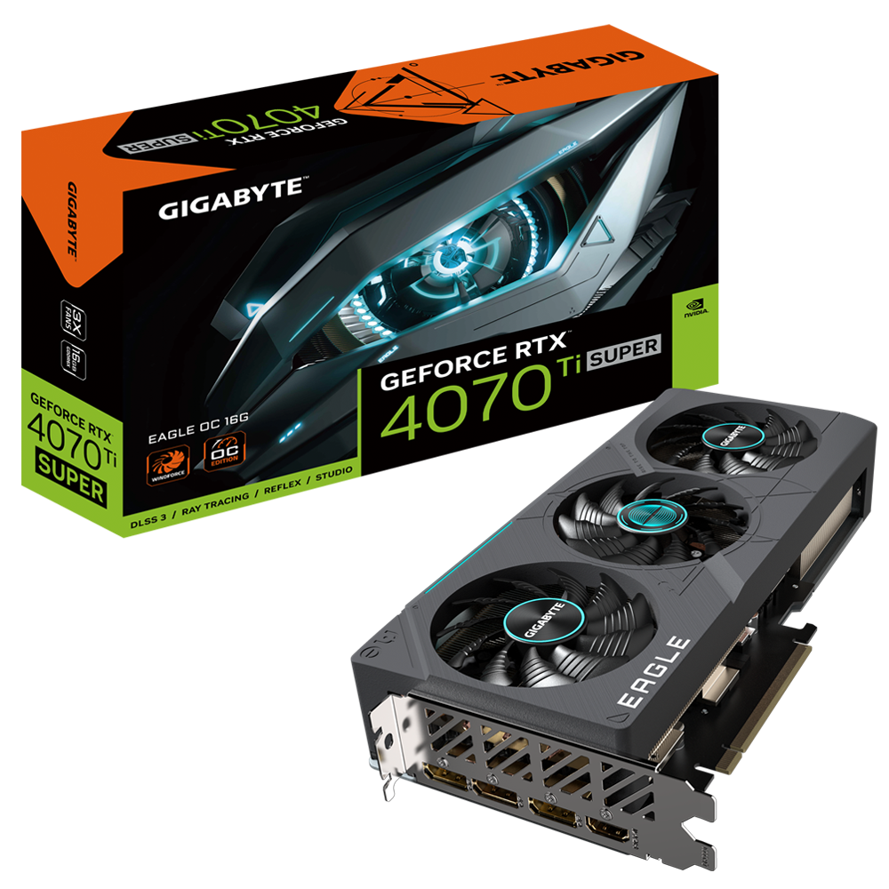 Видео карта Gigabyte GeForce RTX 4070 Ti SUPER EAGLE OC 16GB GDDR6X