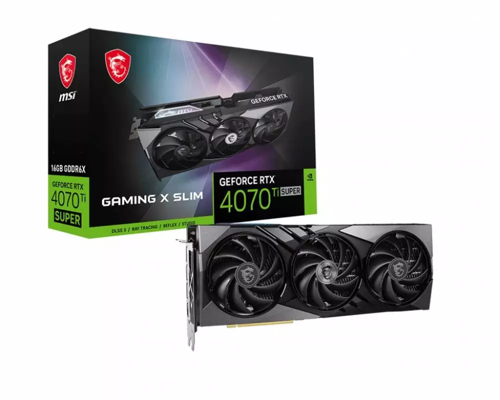 Видео карта MSI GeForce RTX 4070 Ti SUPER 16G GAMING X SLIM