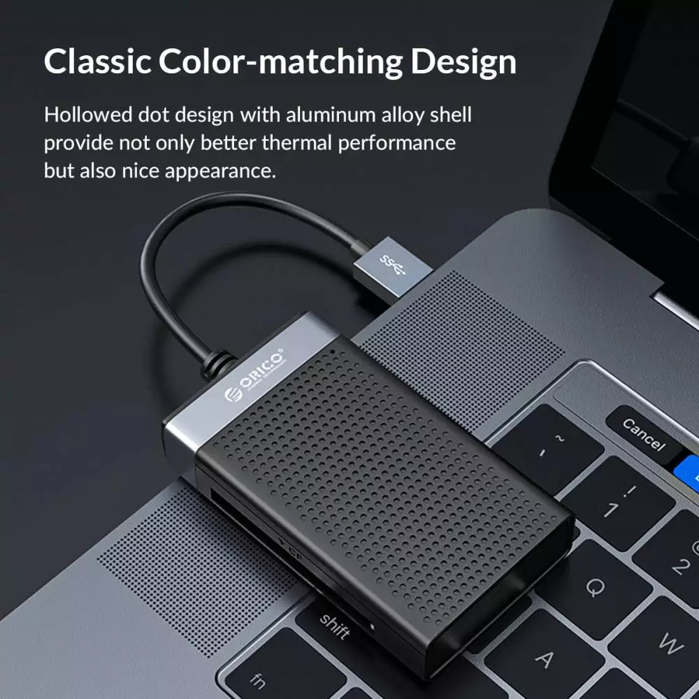 Orico четец за карти Card Reader USB Type C - CL4T-C3-BK