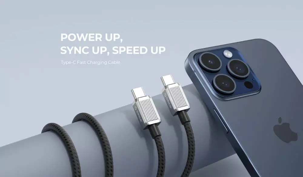 Orico кабел Cable USB C-to-C PD 60W Charging 1.5m Black - GQZ60-15-BK