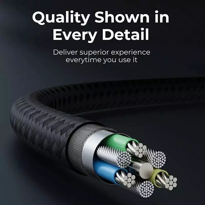 Orico кабел Cable USB C-to-C PD 60W Charging 1.5m Black - GQZ60-15-BK