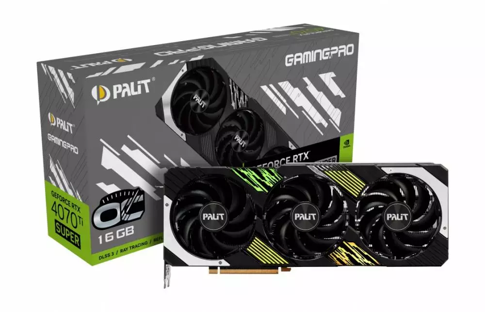 Видео карта Palit RTX 4070 Ti SUPER GamingPro OC 16GB - NED47TSH19T2-1043A