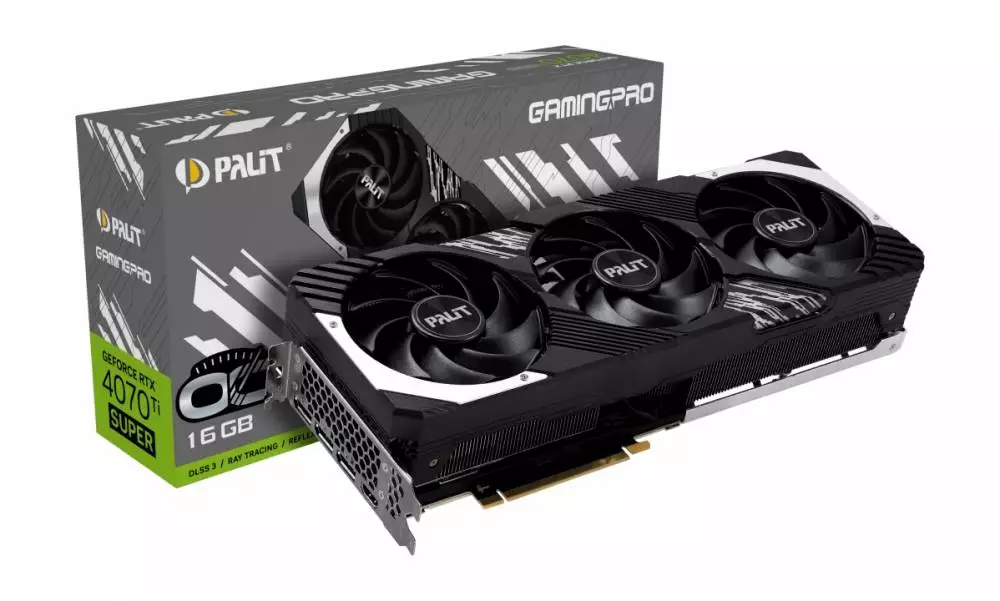 Видео карта Palit RTX 4070 Ti SUPER GamingPro OC 16GB - NED47TSH19T2-1043A