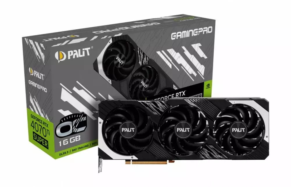 Видео карта Palit RTX 4070 Ti SUPER GamingPro OC 16GB - NED47TSH19T2-1043A