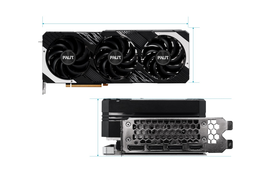 Видео карта Palit RTX 4070 Ti SUPER GamingPro OC 16GB - NED47TSH19T2-1043A