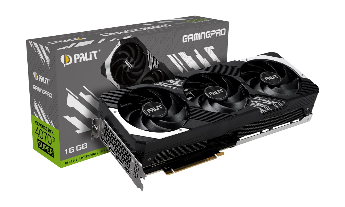 Видео карта Palit GeForce RTX 4070 Ti SUPER GamingPro 16GB - NED47TS019T2-1043A