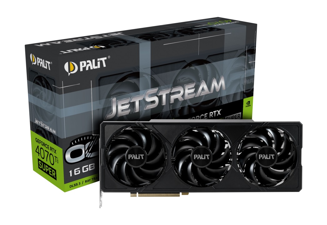 Видео карта Palit GeForce RTX 4070 Ti SUPER JetStream OC 16GB - NED47TSS19T2-1043J