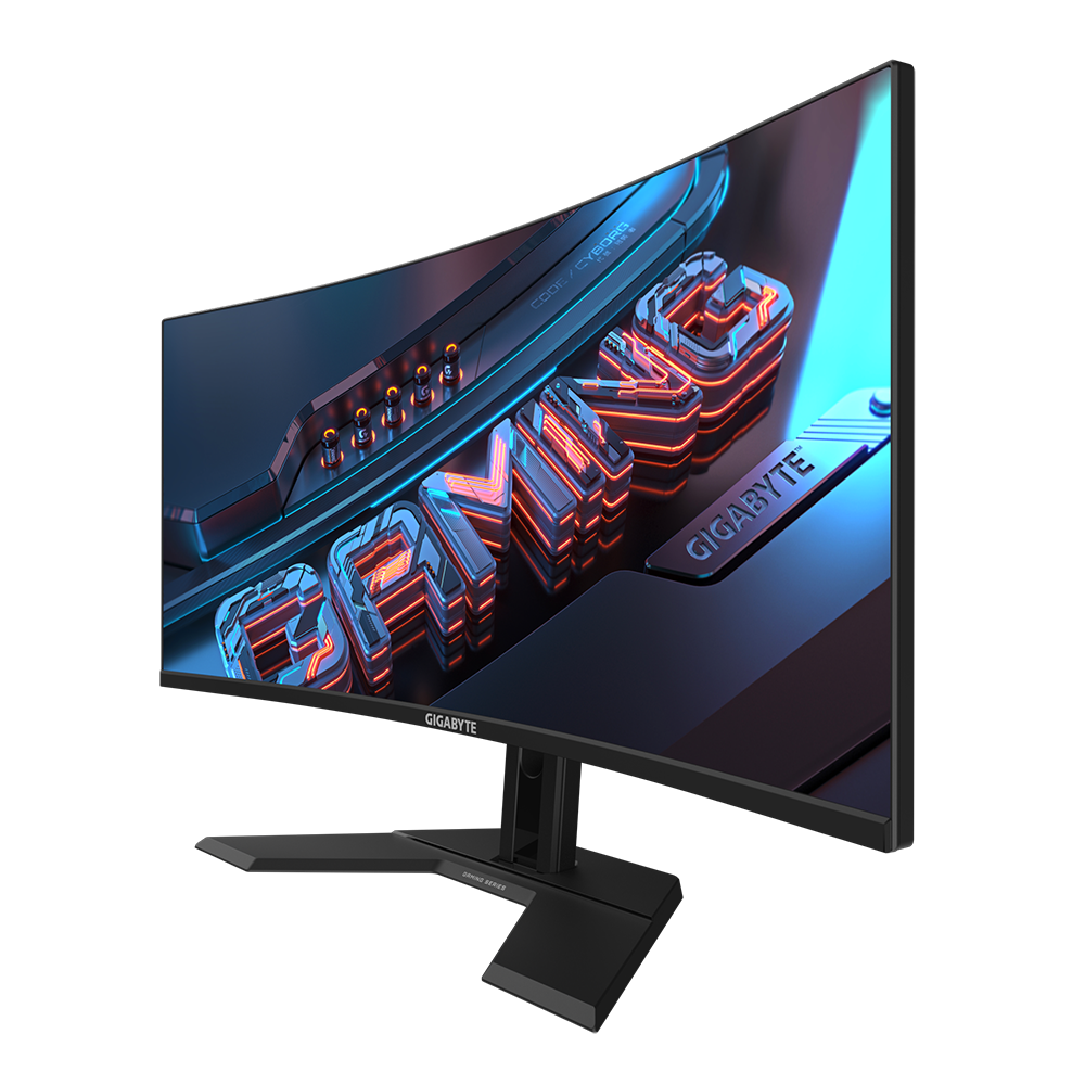 Монитор Gigabyte GS34WQC, 34" SS VA WQHD 3440x1440, Curved 1500R, 135Hz, 1ms, HDR Ready
