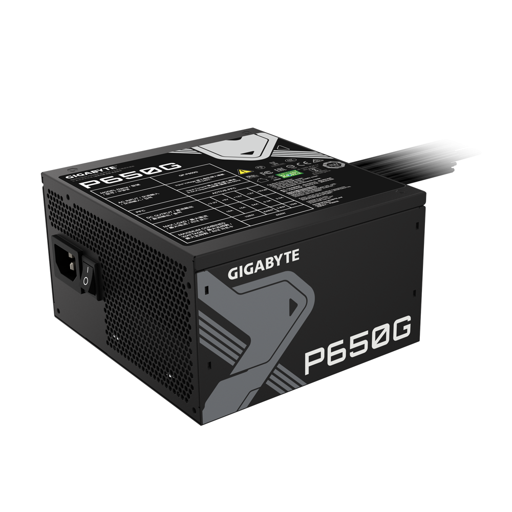 Захранване Gigabyte P650G, 650W, 80 Plus Gold PSU - GP-P650G