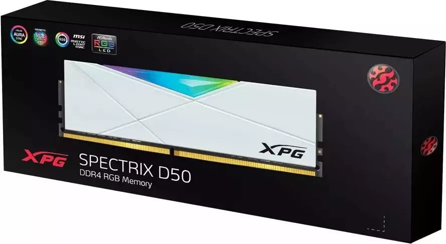 Памет Adata XPG SPECTRIX D50 White 16GB (2X8GB) DDR4 4133MHz CL19