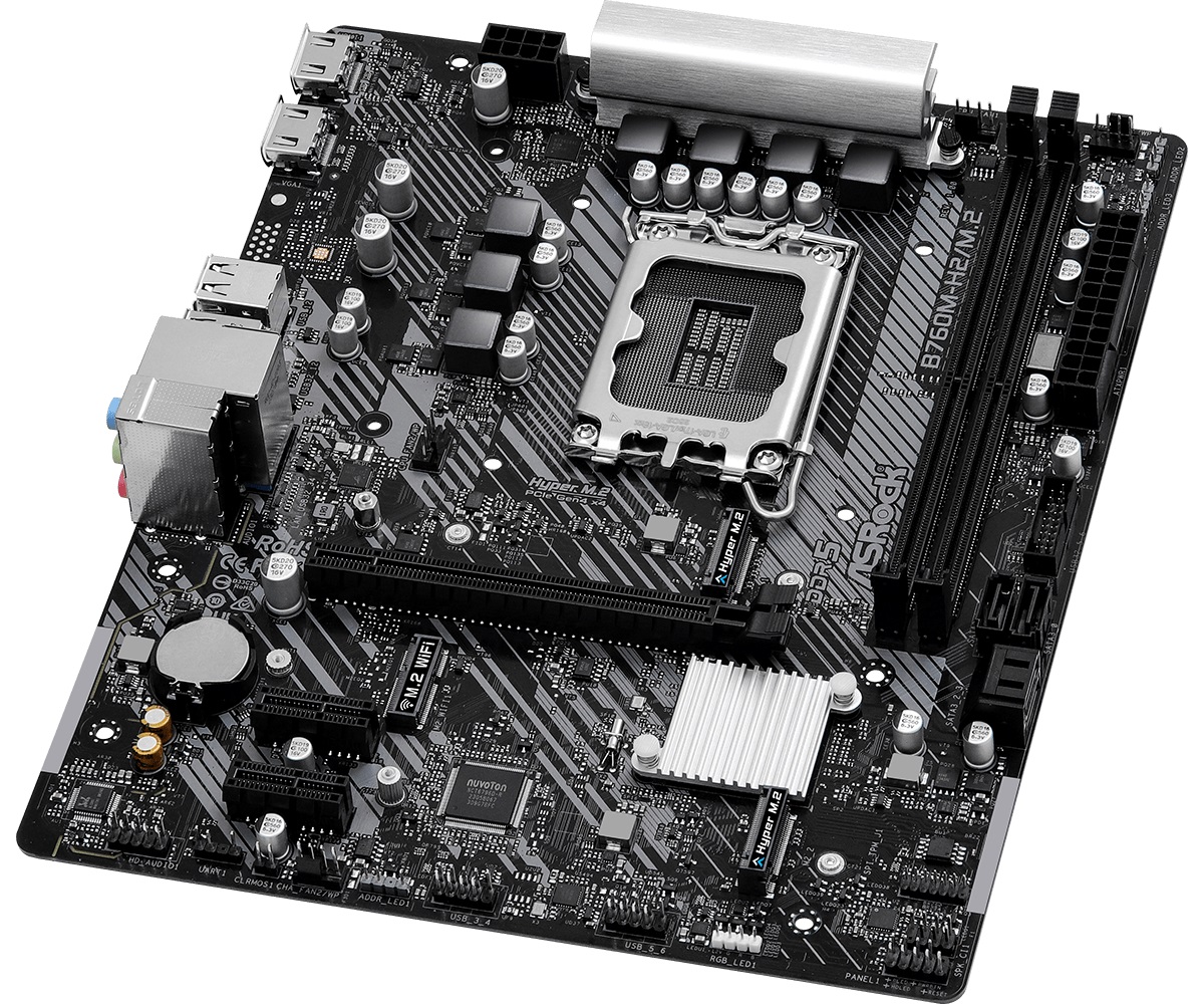Дънна платка Asrock B760M-H2/M.2 LGA1700 DDR5
