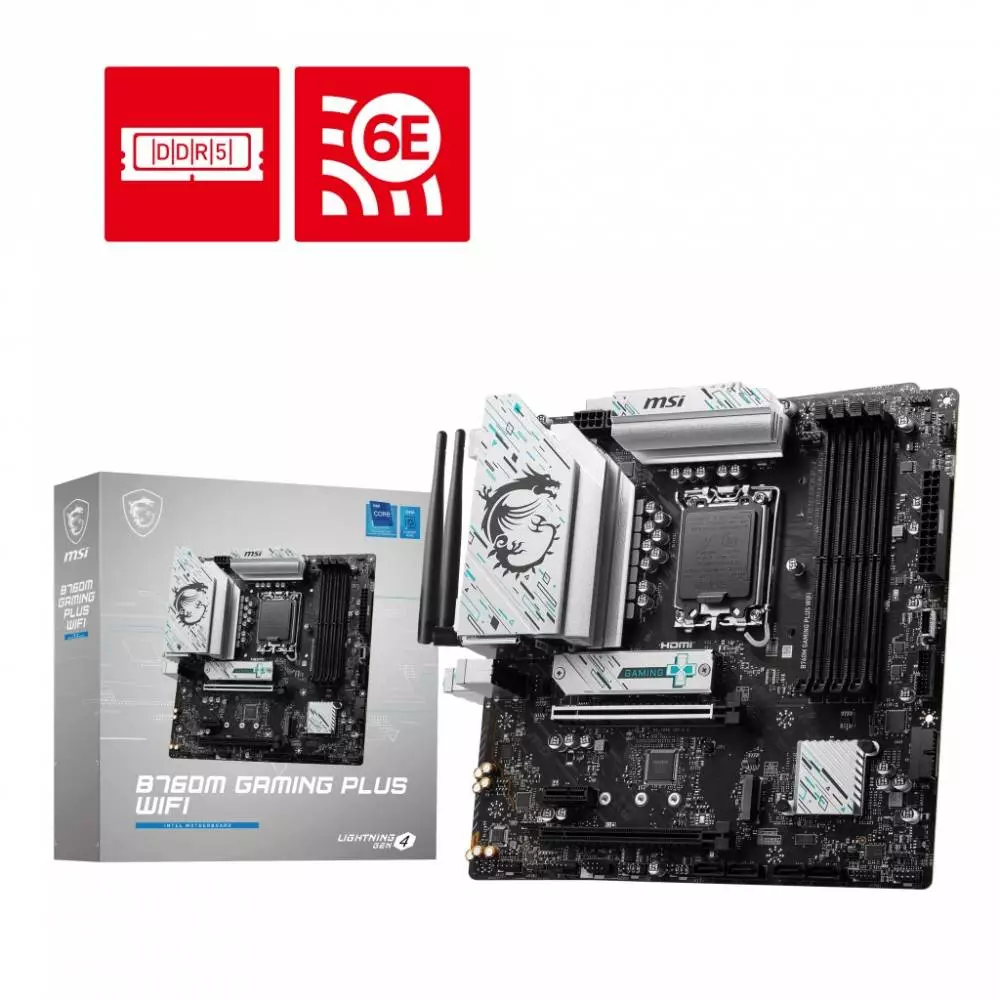 Дънна платка MSI B760M GAMING PLUS WIFI