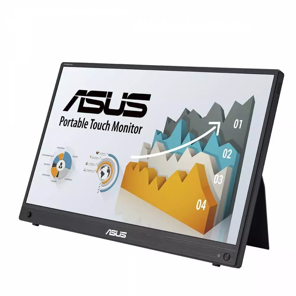 Монитор ASUS ZenScreen Touch MB16AHT, 15.6" FHD (1920x1080) IPS 10-Point Touch, USB Type-C, Mini HDMI
