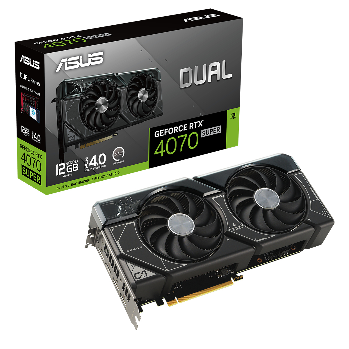ASUS DUAL GeForce RTX 4070 SUPER 12GB GDDR6X Graphics Card