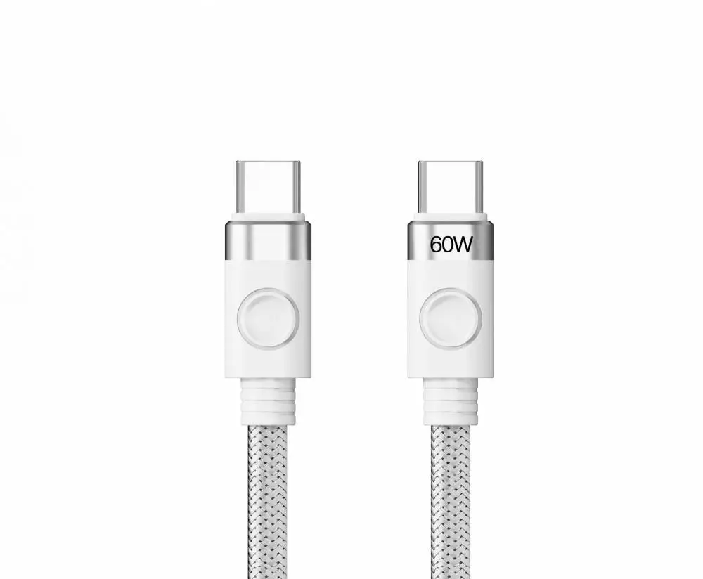 Orico καλώδιο Cable USB C-to-C PD 60W Charging 1.0m Λευκό - CDX-60CC-WH