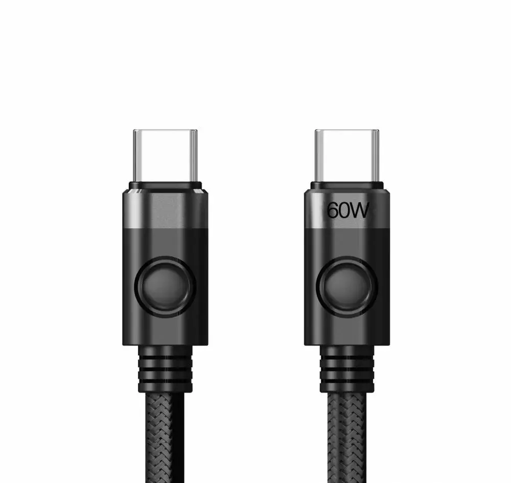 Orico καλώδιο Cable USB C-to-C PD 60W Charging 1.0m Μαύρο - CDX-60CC-BK