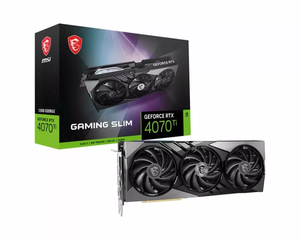 Видео карта MSI GeForce RTX 4070 Ti GAMING SLIM 12G