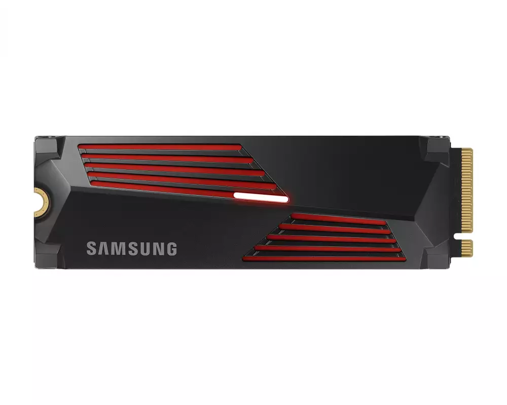 Диск SSD SAMSUNG 990 PRO с Heatsink 4TB М.2 2280 NVMe PCIe Gen4x4 - MZ-V9P4T0GW