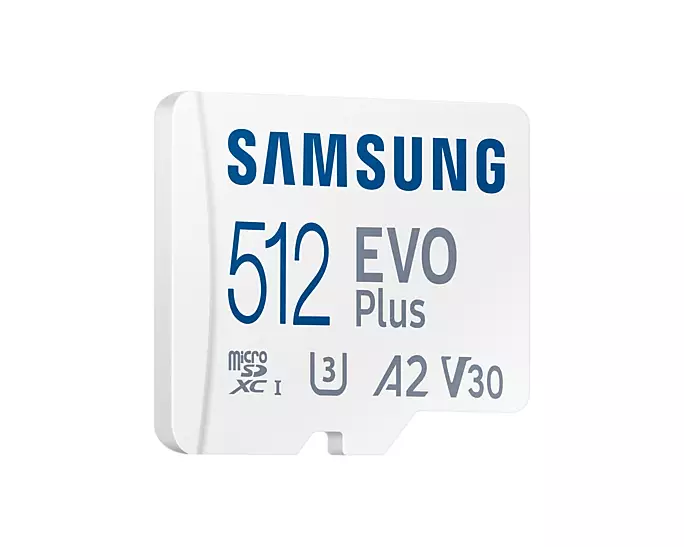 Samsung EVO Plus, microSDXC, UHS-I, 512GB, Adapter