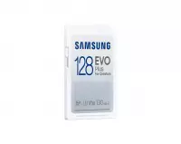 Карта памет Samsung EVO Plus, SD Card, 128GB, Бяла