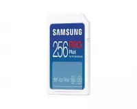 Карта памет Samsung PRO Plus, SD Card, 256GB, Бяла