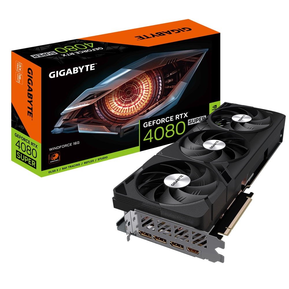 Видео карта Gigabyte GeForce RTX 4080 SUPER WINDFORCE 16GB GDDR6X
