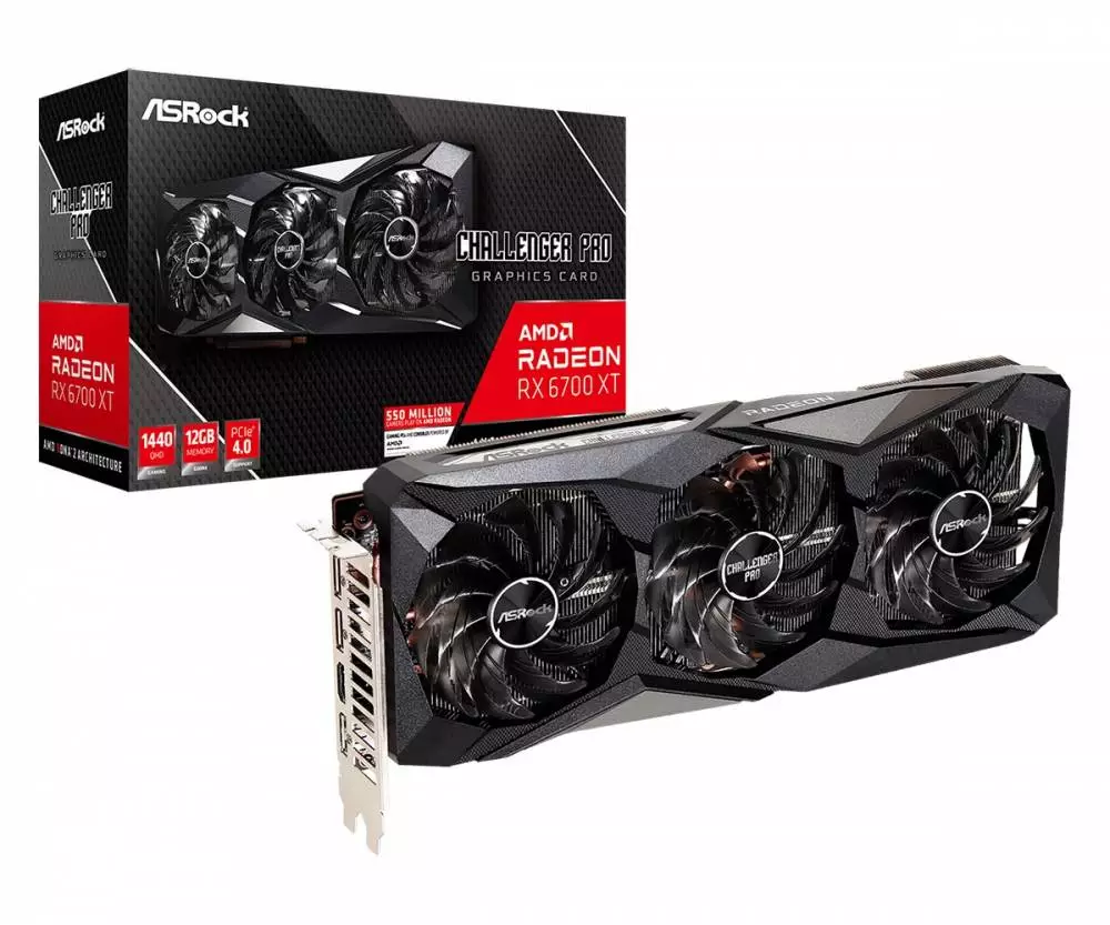 Видео карта Asrock AMD Radeon RX 6700 XT Challenger Pro 12GB 