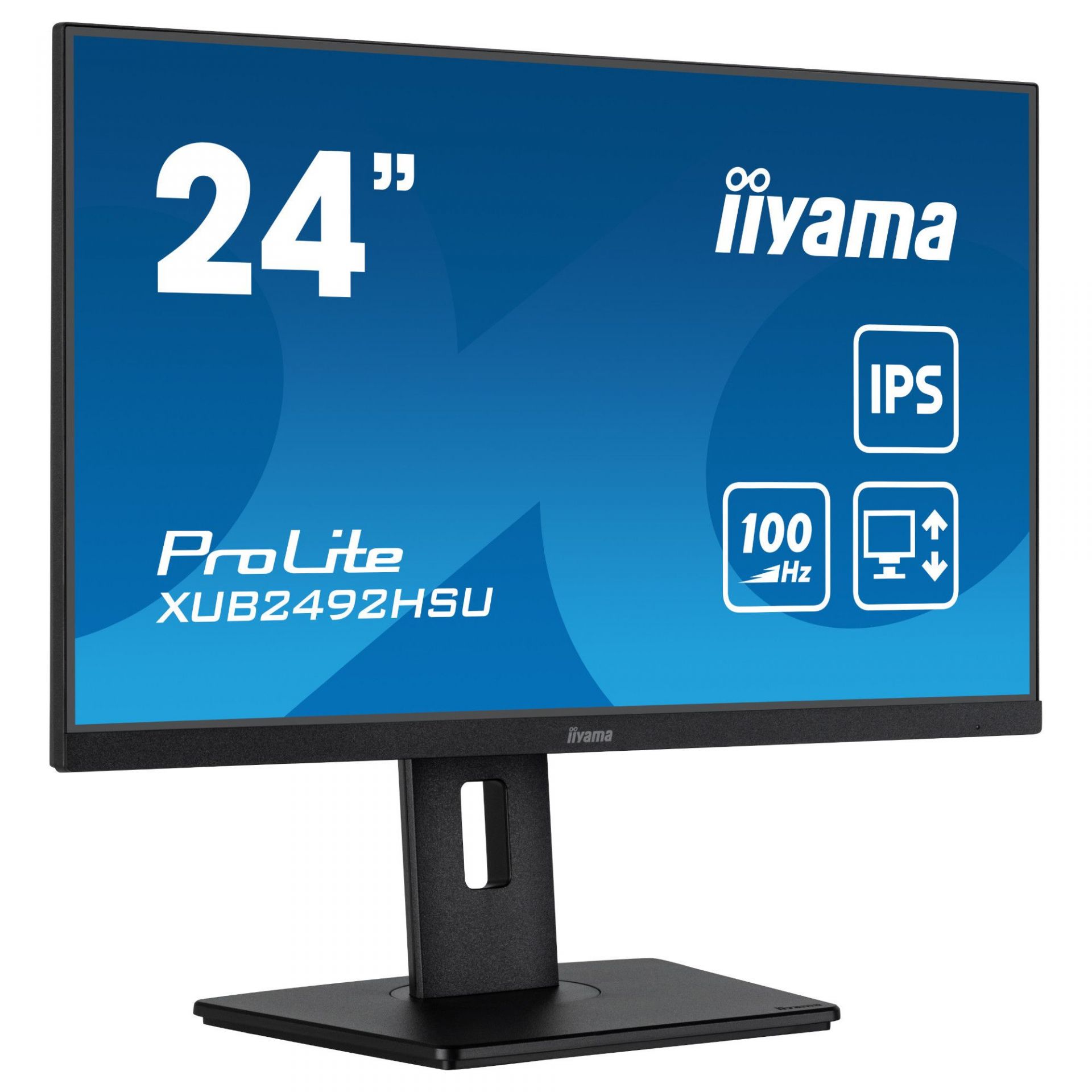 Монитор IIYAMA XUB2492HSU-B6, 23.8", IPS, FHD 1920x1080, 100Hz, 0.4ms, HDMI, DP, AMD FreeSync