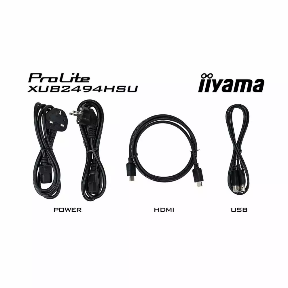 Монитор IIYAMA XUB2494HSU-B6, 23.8", VA, FHD 1920x1080, 100Hz, 1ms, HDMI, DP, USB, AMD FreeSync