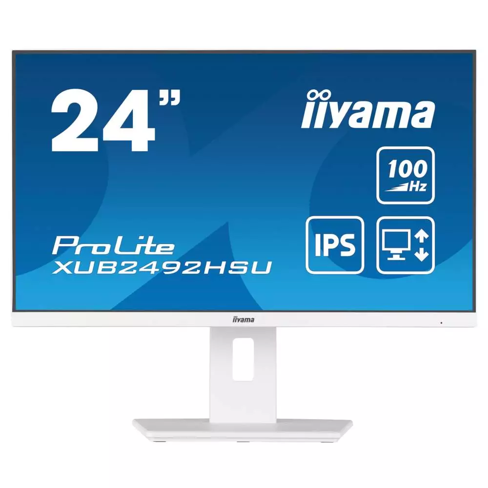 Οθόνη IIYAMA XUB2492HSU-W6, 23.8", IPS, FHD 1920x1080, 100Hz, 0.4ms, HDMI, DP, USB, AMD FreeSync