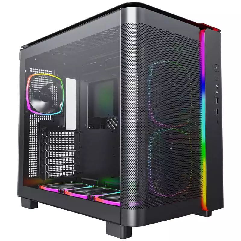 Кутия MONTECH KING 95 PRO ARGB, TG, Mid-Tower, Черен