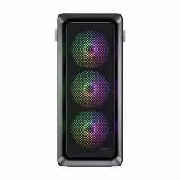 Кутия FSP CUT593 ATX Ultra-Tower, Type-C, 4 x ARGB 140mm, Черна - POC0000204