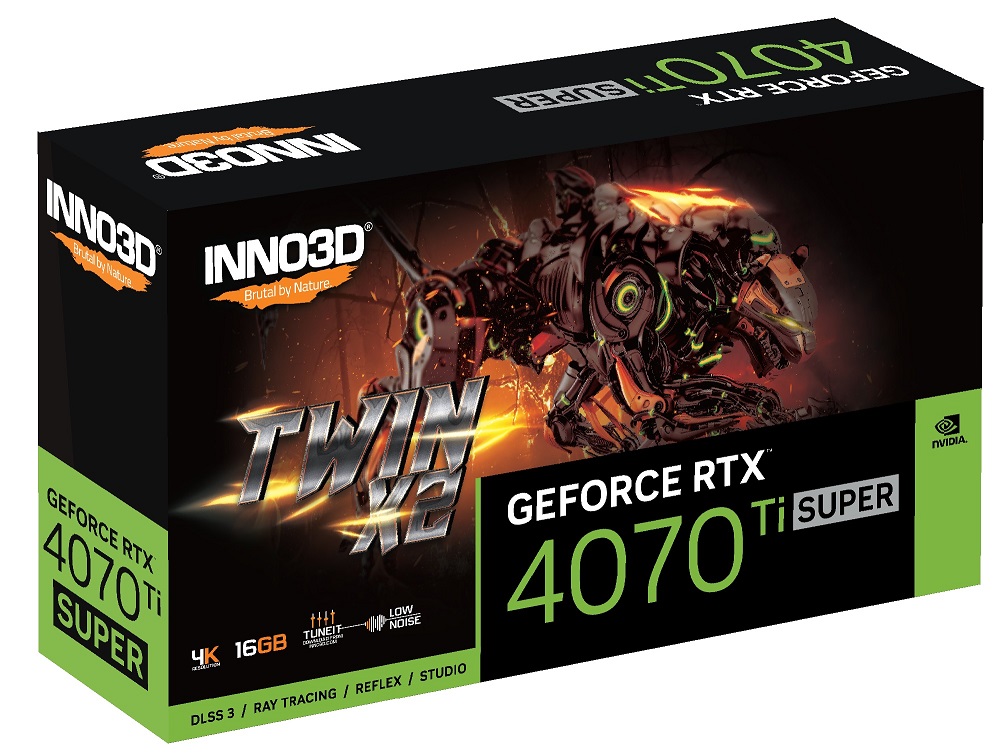 Видео карта INNO3D GEFORCE RTX 4070 Ti SUPER TWIN X2 16GB GDDR6X