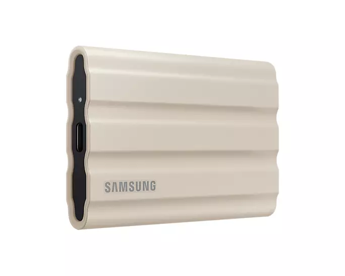 Външен SSD Samsung T7 Shield 1TB NVMe USB-C Beige - MU-PE1T0KEU