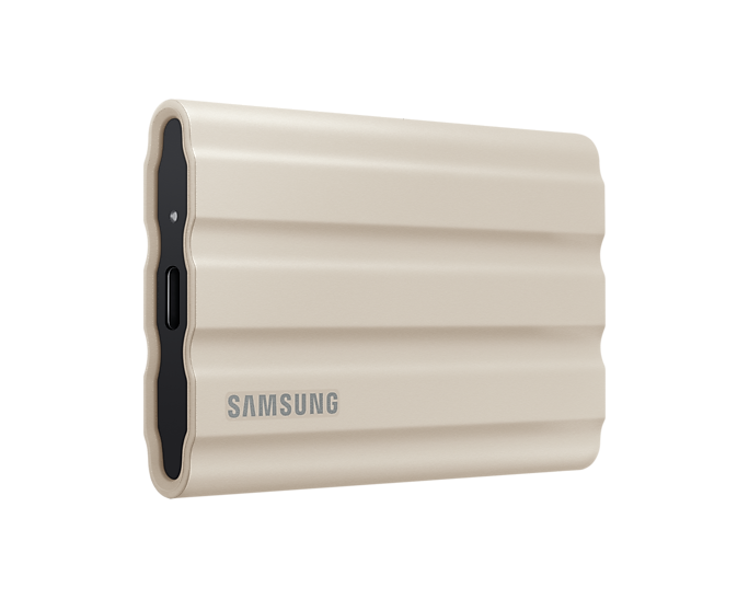 Външен SSD Samsung T7 Shield 1TB NVMe USB-C Beige - MU-PE1T0KEU
