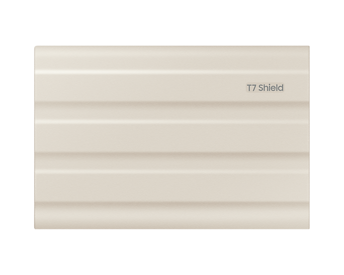 Външен SSD Samsung T7 Shield 1TB NVMe USB-C Beige - MU-PE1T0KEU