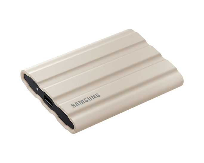 Външен SSD Samsung T7 Shield 1TB NVMe USB-C Beige - MU-PE1T0KEU