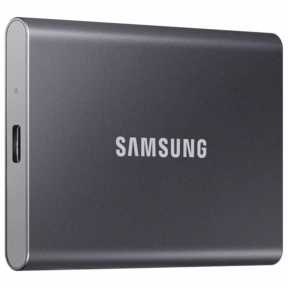 Външен SSD Samsung T7 Titan 500GB NVMe USB-C Grey - MU-PC500T/WW