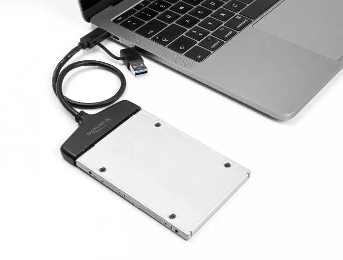 Конвертор Delock, USB-C / USB-A - SATA 6 Gb/s