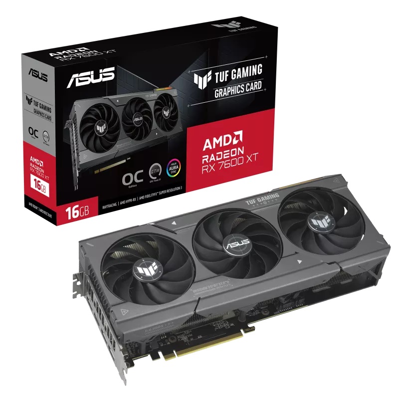 Видео карта ASUS TUF Gaming Radeon RX 7600 XT OC Edition 16GB GDDR6