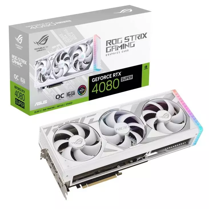 Κάρτα γραφικών ASUS ROG Strix GeForce RTX 4080 SUPER 16GB GDDR6X White OC Edition - 90YV0KB2-M0NA00