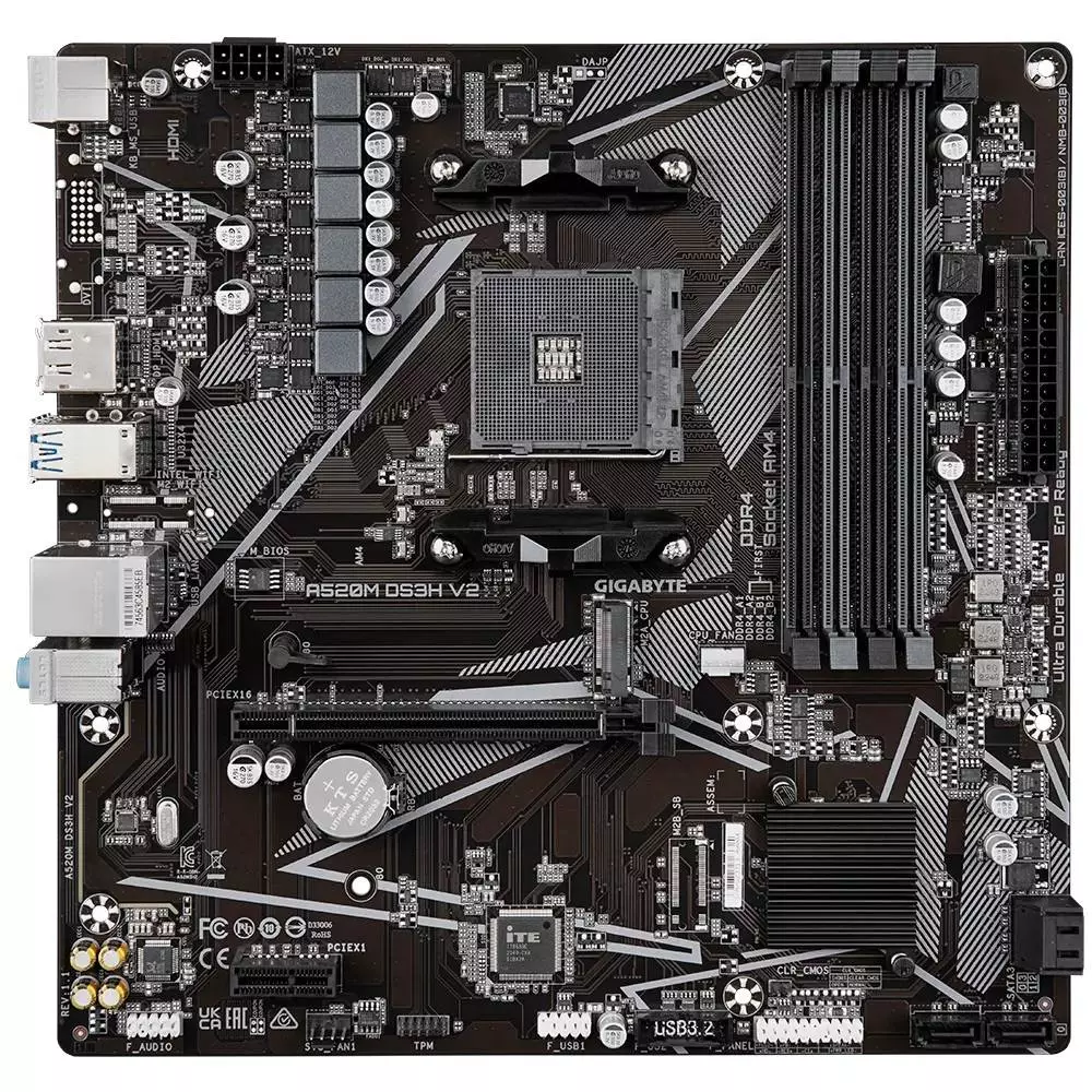 Дънна платка Gigabyte A520M DS3H V2 AM4